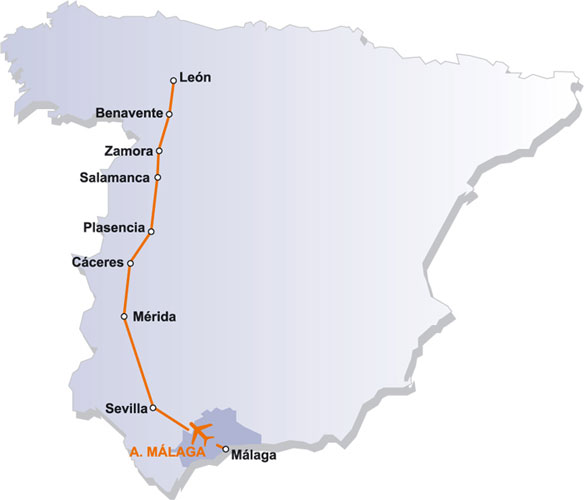 Traslados en autobus entre ciudades y aeropuertos de España.